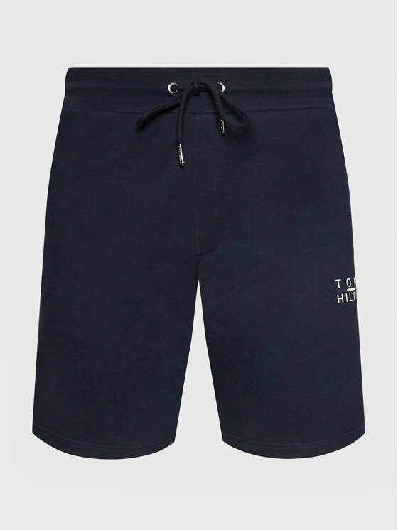 Tommy Hilfiger Tommy Hilfiger Αθλητικό σορτς Square Logo MW0MW24152 Σκούρο μπλε Regular Fit