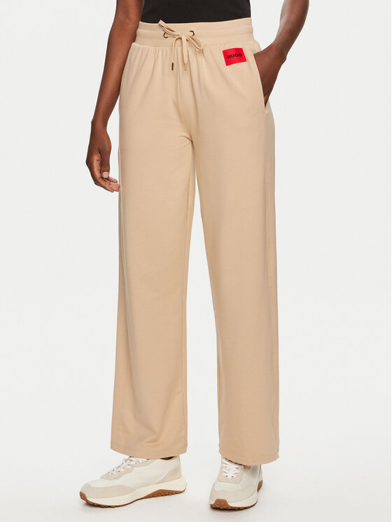 Hugo Pantalon jogging Talua 50508694 Beige Relaxed Fit