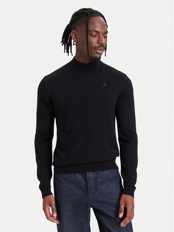 KARL LAGERFELD KARL LAGERFELD Golf 655002 564399 Czarny Regular Fit