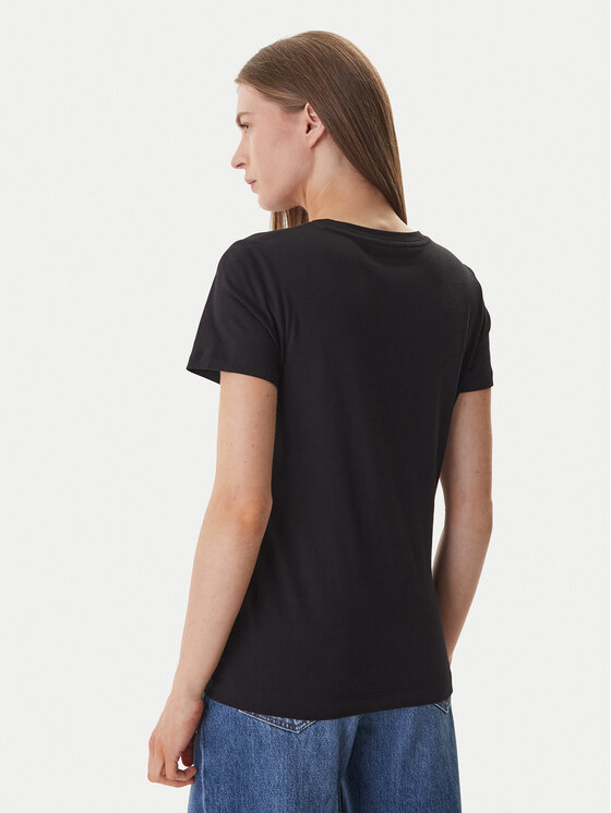 DKNY DKNY T-krekls DJ6T1749 Melns Regular Fit