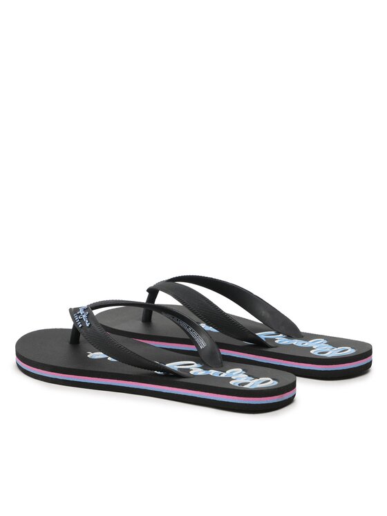 Pepe Jeans Pepe Jeans Japonke Bay Beach Claic Brand W PLS70143 Črna