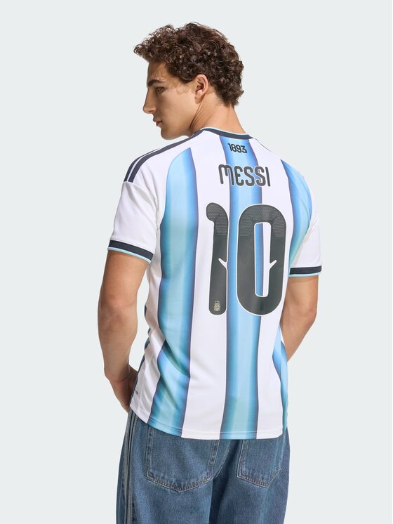 adidas adidas Koszulka techniczna Argentina 26 Home Messi Jersey Biały Slim Fit