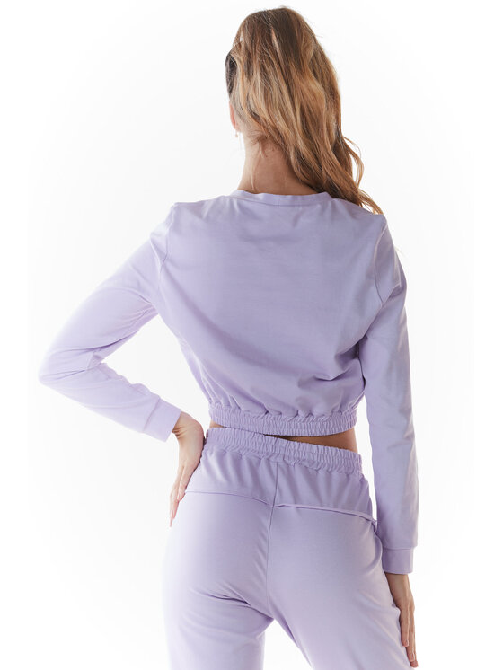 Infinite You Infinite You Bluzka M235 Fioletowy Basic Fit