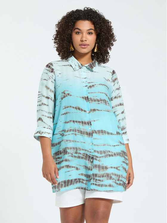 Fiorella Rubino Fiorella Rubino Camicia 5036T001546N0R4 Turchese Regular Fit