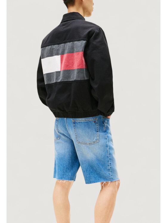 Tommy Jeans Tommy Jeans Giacca di pelle TJM ESSENTIAL FLAG J Nero Casual Fit