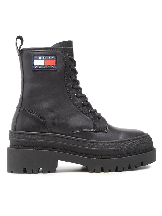 Tommy Jeans Tommy Jeans Ορειβατικά παπούτσια Lace Up Boot EN0EN01899 Μαύρο