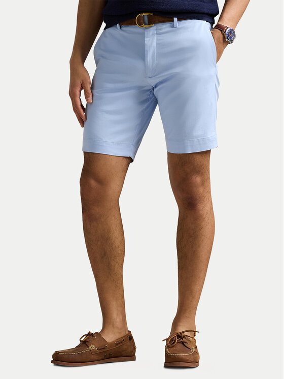 Polo Ralph Lauren Polo Ralph Lauren Kratke hlače iz tkanine 710646709052 Svetlo modra Slim Fit