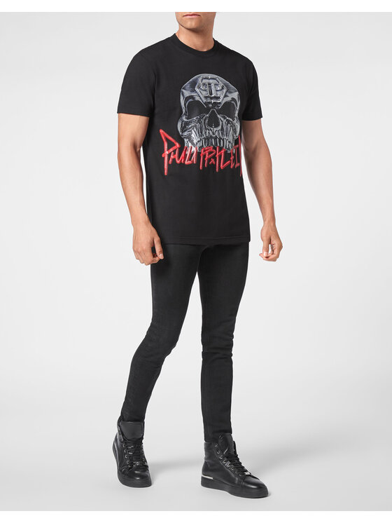 PHILIPP PLEIN PHILIPP PLEIN T-Shirt 4177 Czarny Regular Fit