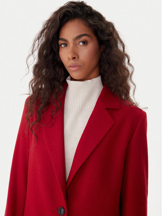 HUGO HUGO Wollmantel Mojeni 50547691 Rot Relaxed Fit