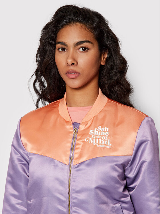 Femi Stories Femi Stories Bomber striukė Hana Violetinė Regular Fit