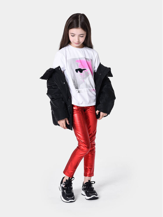 Karl Lagerfeld Kids Karl Lagerfeld Kids Kurtka zimowa Z16164 D Czarny Regular Fit