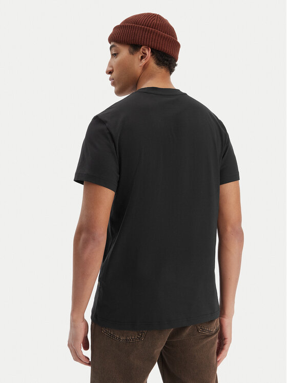 G-Star Raw G-Star Raw T-Shirt Text Chest D25968-C506 Czarny Regular Fit