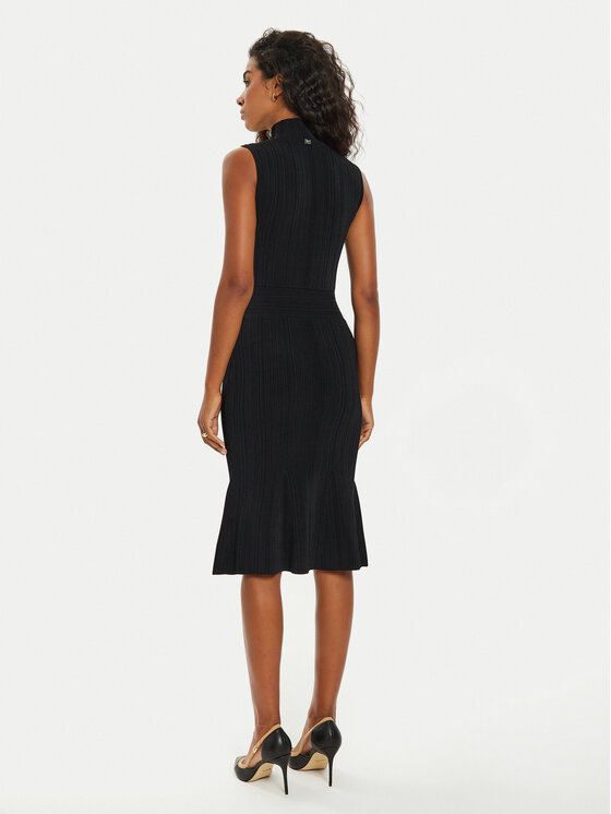 Marciano Guess Marciano Guess Koktejlové šaty 4BGK30 5036Z Černá Regular Fit