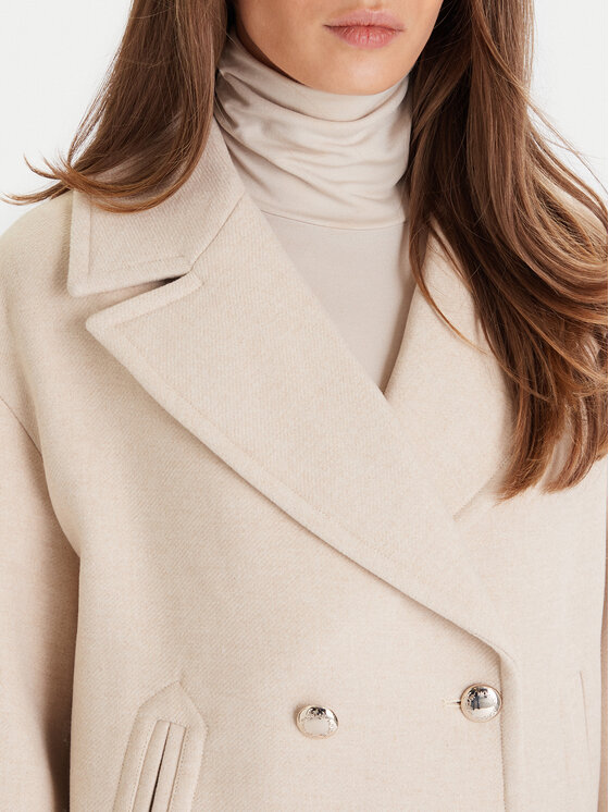 Morgan Morgan Wollmantel 252-GMOON Beige Regular Fit