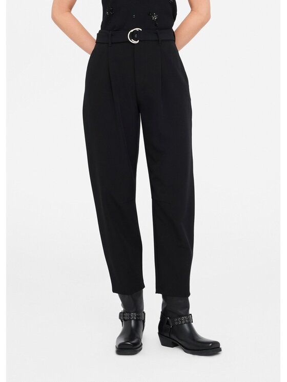 Liu Jo Liu Jo Pantaloni di tessuto MF5266TS89622222 Nero Carrot Fit