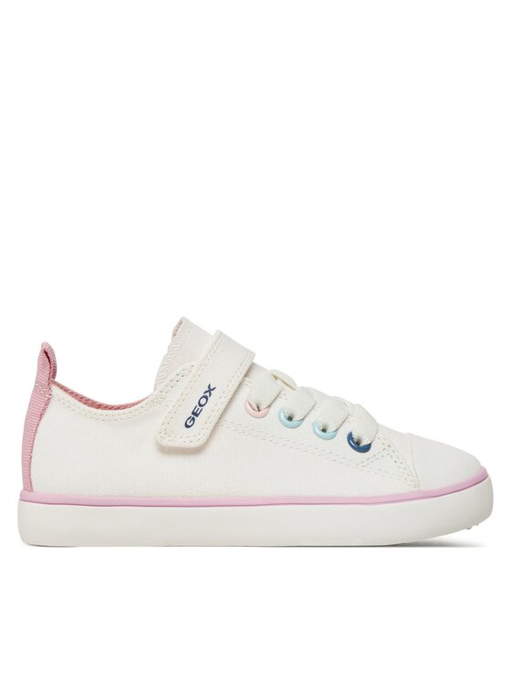Geox Plátenky J Gisli Girl J454NA 00010 C1000 S Biela