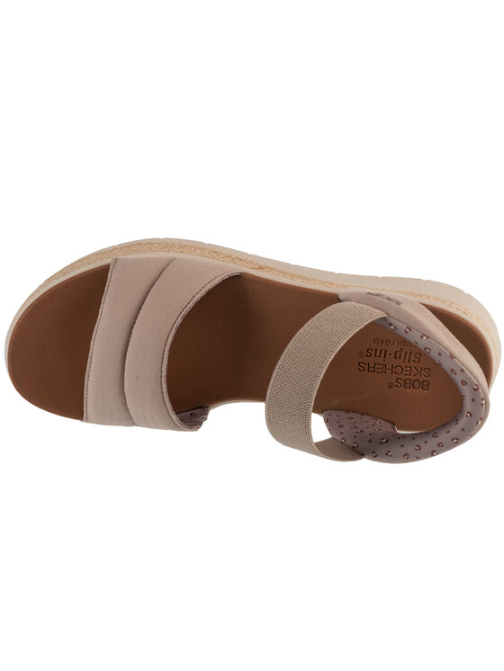 Skechers Skechers Sandały Skechers Slip-Ins: BOBS Sun Ray Beżowy