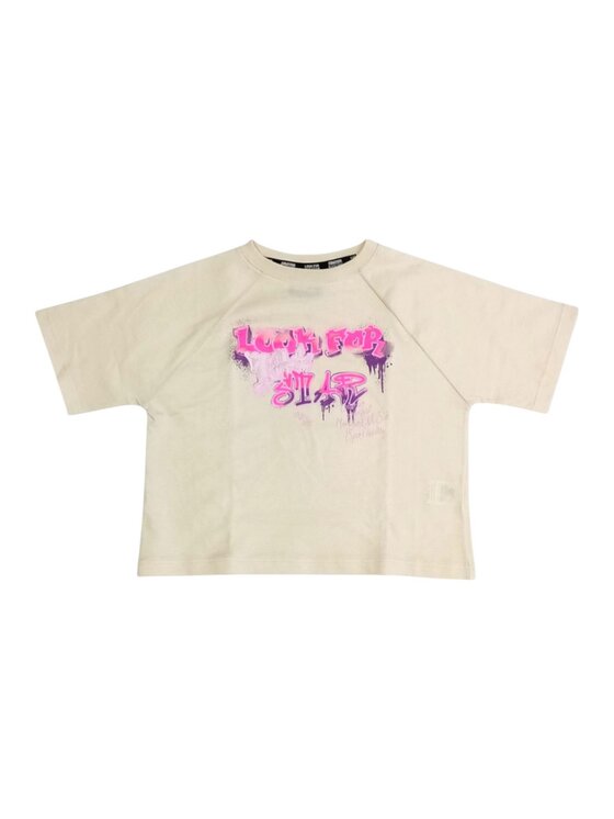 Starter Starter T-shirt q-bab-69965 Beige Regular Fit