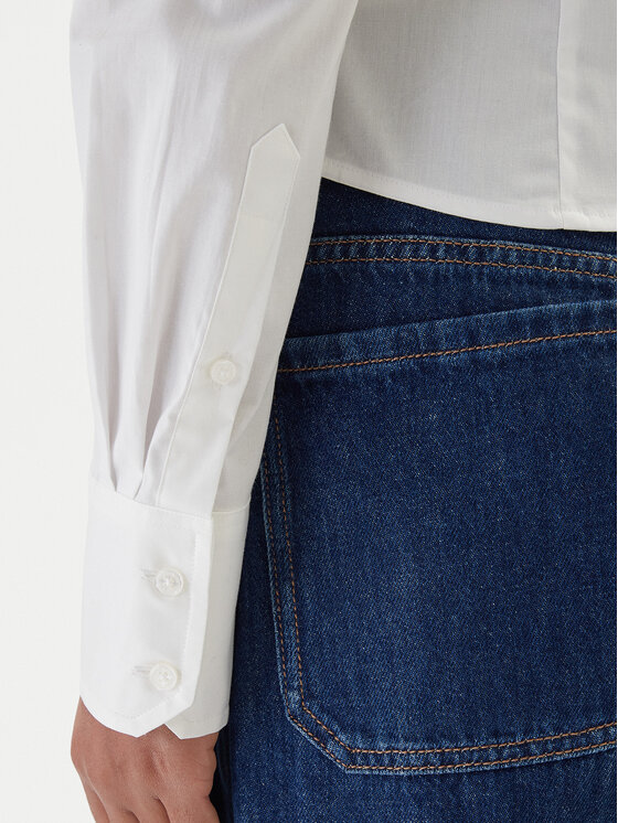 Tommy Jeans Tommy Jeans Риза Baby DW0DW22604 Бял Slim Fit
