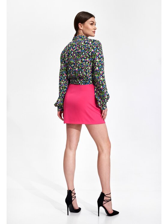 FIGL FIGL Spódnica mini M866 Różowy Bodycon Fit
