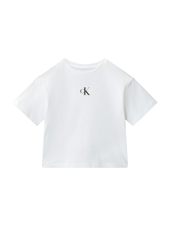 Calvin Klein Jeans Calvin Klein Jeans T-Shirt LVCKSJA16G Bílá Boxy Fit