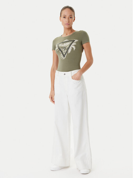 Guess Guess T-särk W5YI13 J1314 Khakivärviline Regular Fit