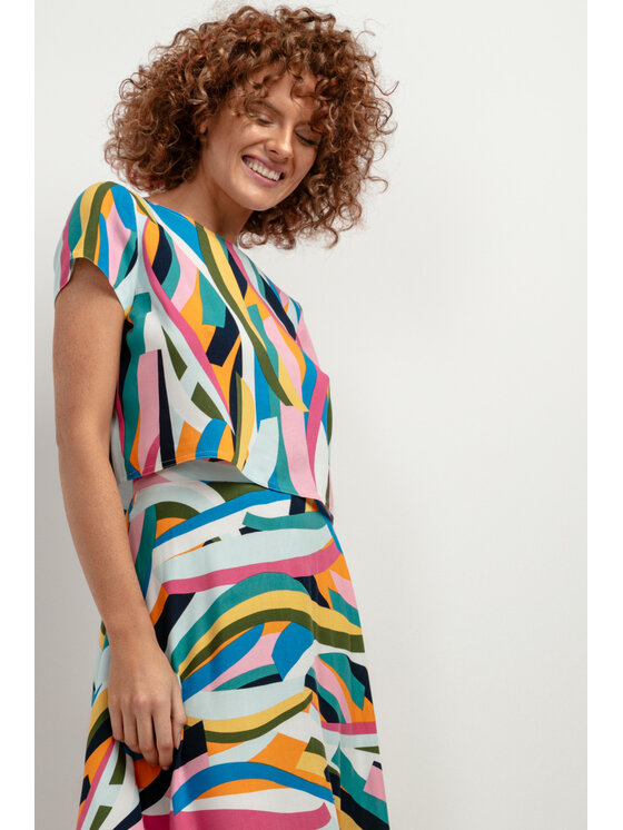 Tessita Tessita Spódnica maxi SPÓDNICA_T407_2_S Kolorowy Regular Fit