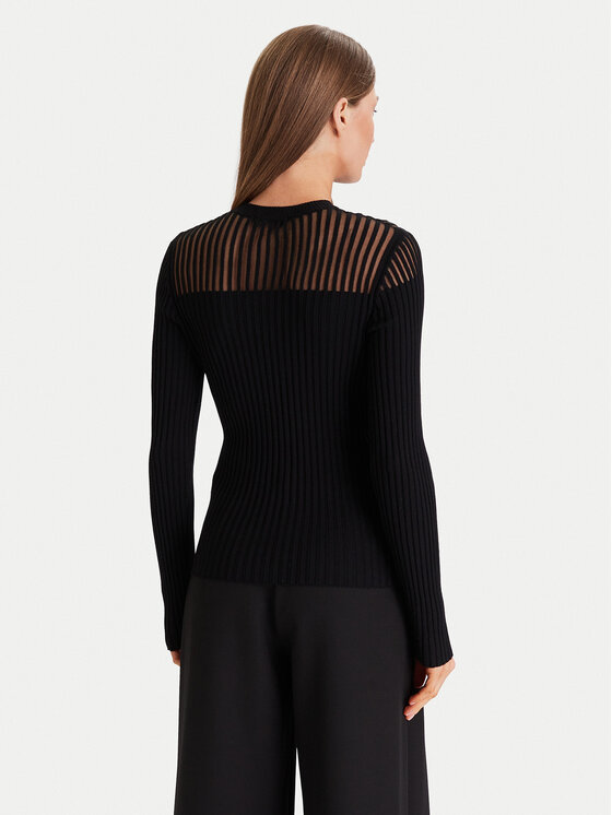 Morgan Morgan Svetr 252-MAMDO Černá Slim Fit