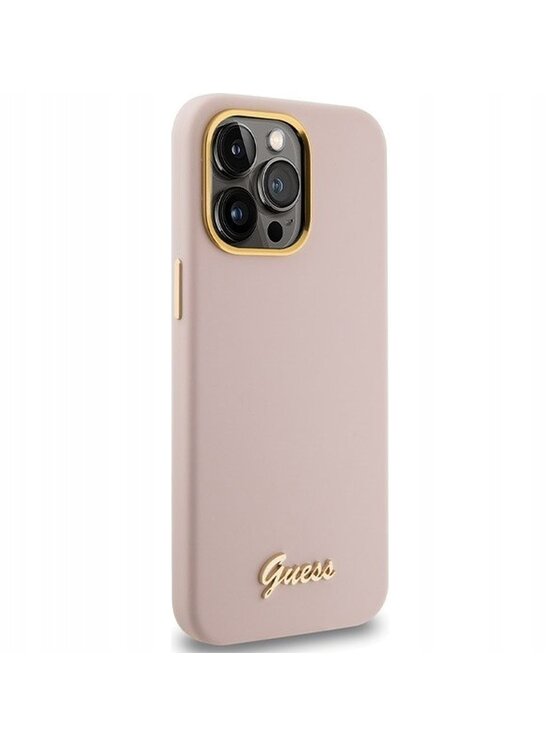 Guess Guess Etui na telefon iPhone 15 Pro Max Różowy