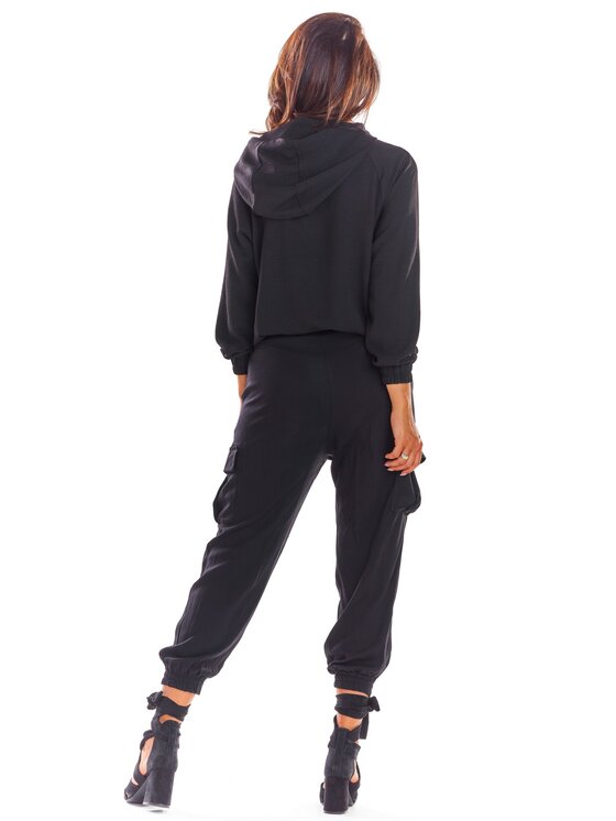 Awama Awama Bluza A294 Czarny Basic Fit