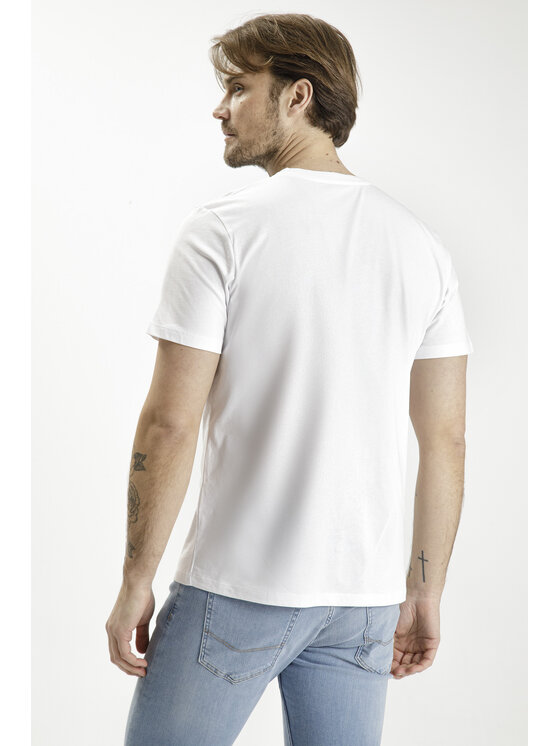 Cross Jeans Cross Jeans T-Shirt 15818-008 Biały Regular Fit