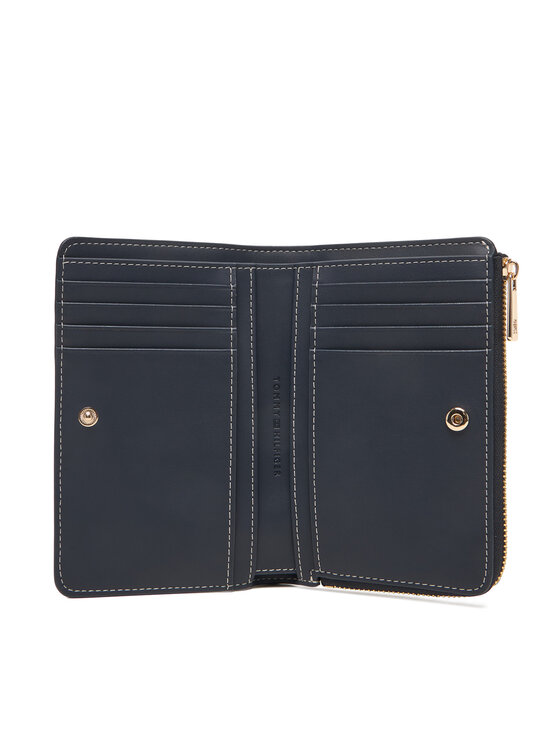 Tommy Hilfiger Tommy Hilfiger Peňaženka Th Icon Bifold Wallet Monoplay AW0AW18594 Tmavomodrá