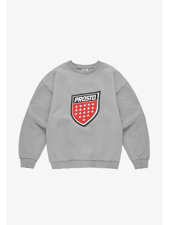 PROSTO. PROSTO. Bluza Shield Big KL261MSWE1032 Szary Regular Fit