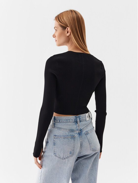 Calvin Klein Jeans Calvin Klein Jeans Ζακέτα J20J221349 Μαύρο Slim Fit
