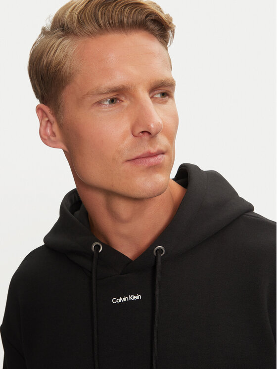 Calvin Klein Calvin Klein Μπλούζα Nano Logo K10K112871 Μαύρο Regular Fit
