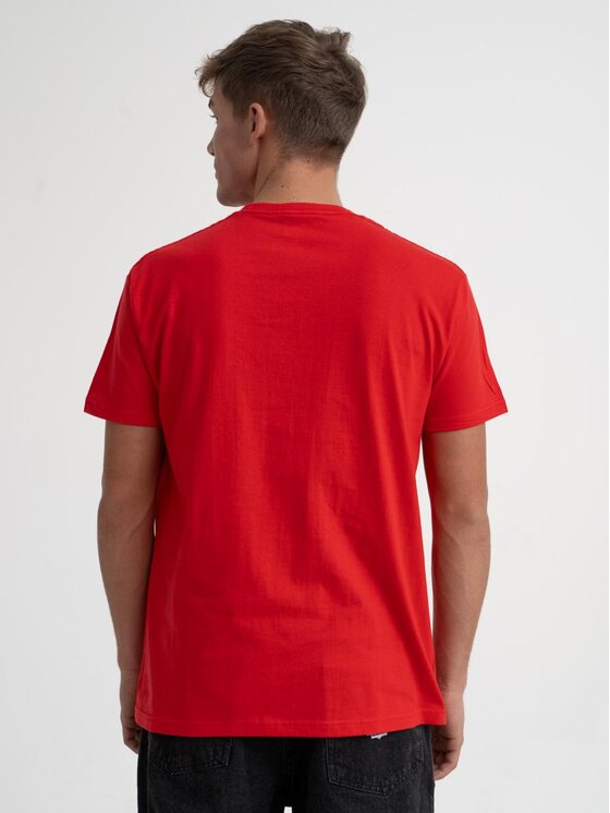 Urban City Urban City T-Shirt Koszulka Z Krótkim Rękawem Męska Czerwona UrbanCity No Logo M Czerwony Regular Fit