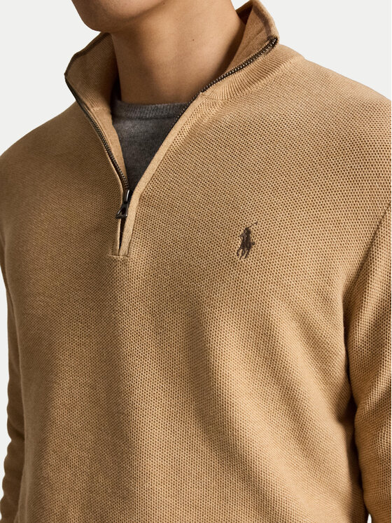 Polo Ralph Lauren Polo Ralph Lauren Πουλόβερ 710B18060007 Ανοιχτό καφέ Regular Fit