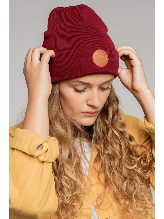 Kabak Kabak Czapka klasyczna beanie Czerwony