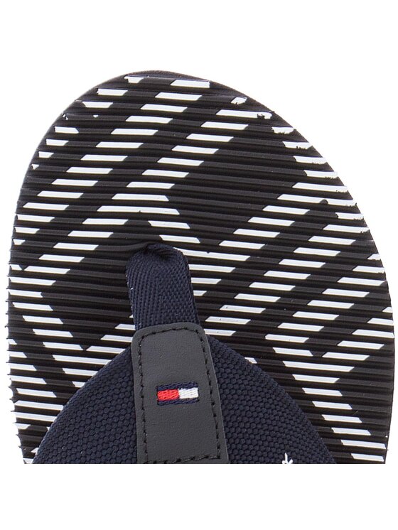 Tommy Hilfiger Japonki Corporate Stripe Beach Sandal FM0FM01366 Granatowy Modivo.pl