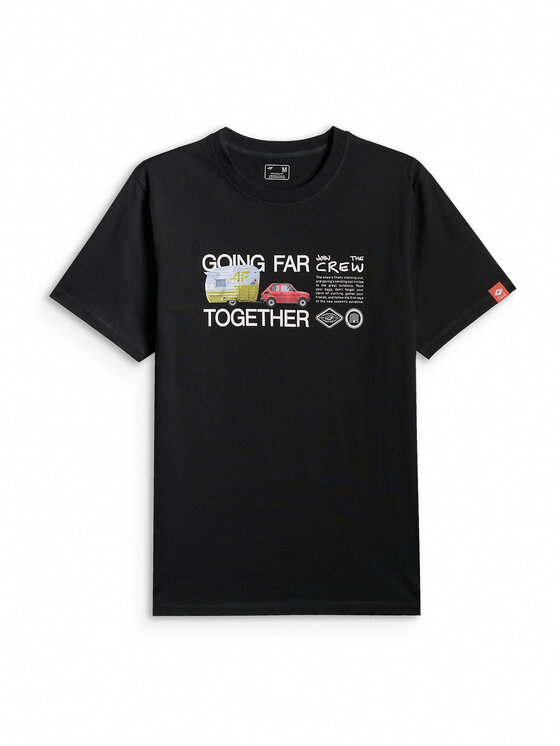 4F 4F T-Shirt NATURE’S TRAIL Czarny Regular Fit