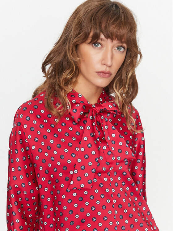 Marella Marella Bluzka Mission 2331160938200 Czerwony Regular Fit