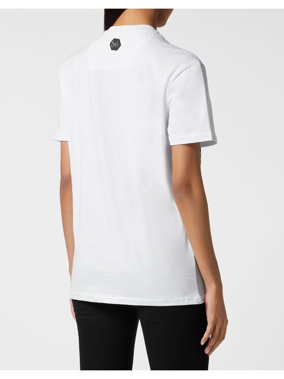 PHILIPP PLEIN PHILIPP PLEIN T-Shirt 15413 Biały Over Fit