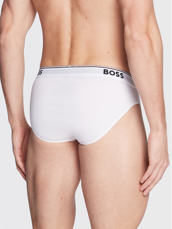 BOSS Boss Set od 3 para muških slip gaća Power 50475273 Bijela
