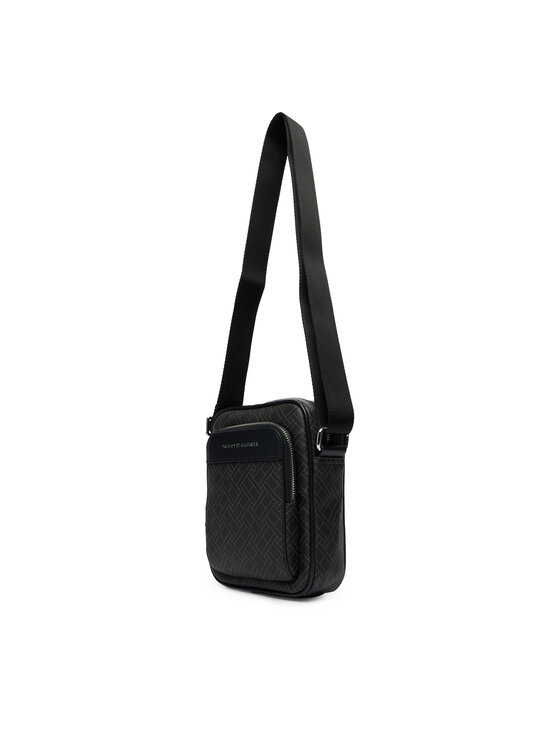 Tommy Hilfiger Tommy Hilfiger Geantă crossover Th Flag Monogram Mini Reporter AM0AM14138 Negru