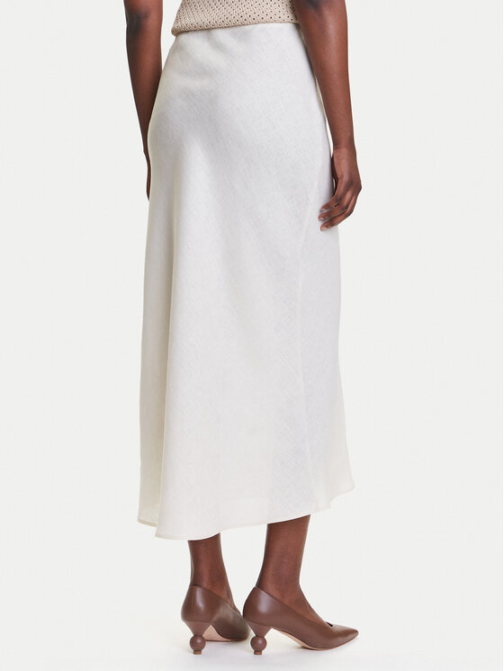 Marella Marella Gonna midi Desio 2515101032 Bianco Regular Fit