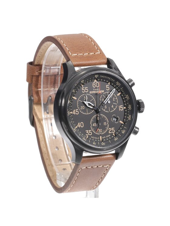 Timex Timex Zegarek TW4B20800 Brązowy