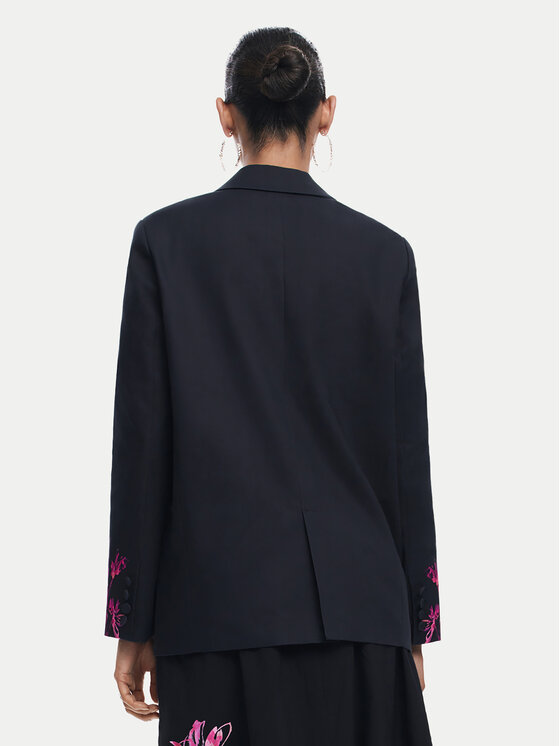 Desigual Desigual Švarkas 25SWEWX1 Juoda Regular Fit