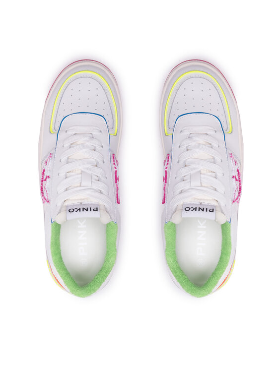 PINKO Pinko Tossud Bondy 1 Basket Sneaker PE 22 BLKS1 1H2110 Y853 Valge