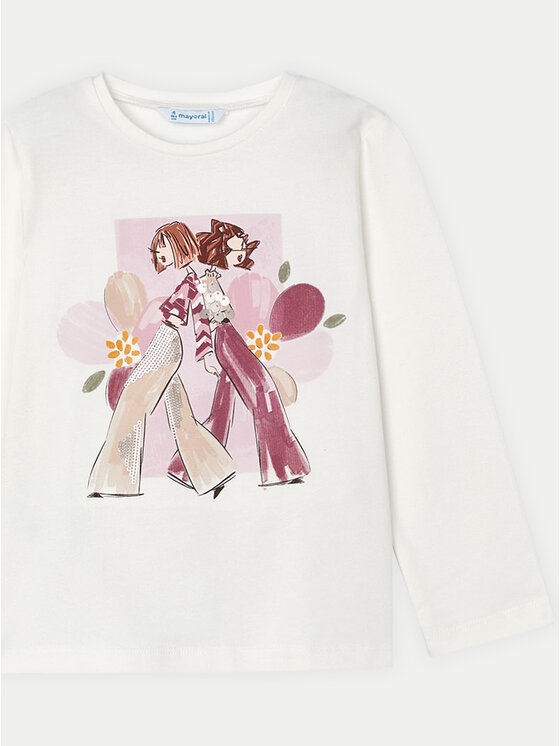 Mayoral Mayoral Bluse 4067 Écru Regular Fit