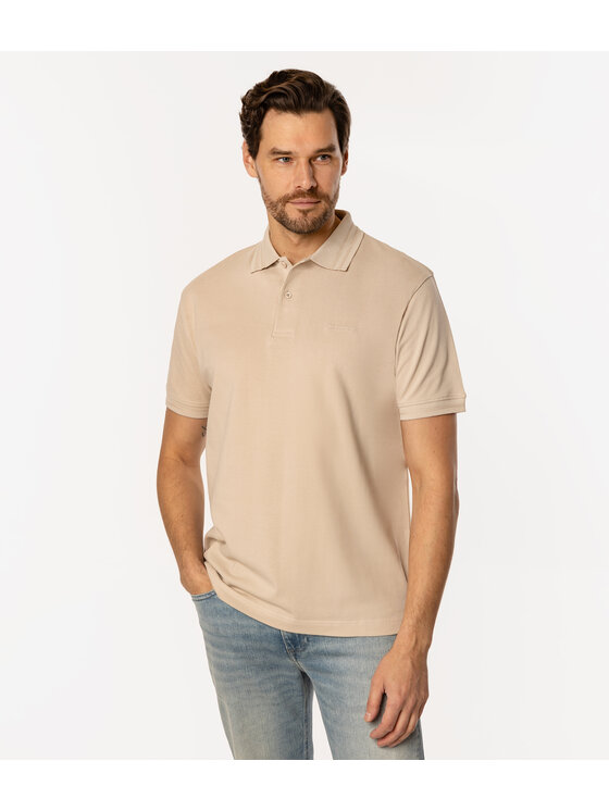 Lee Cooper Lee Cooper Polo TYRON 5020 Beżowy Regular Fit